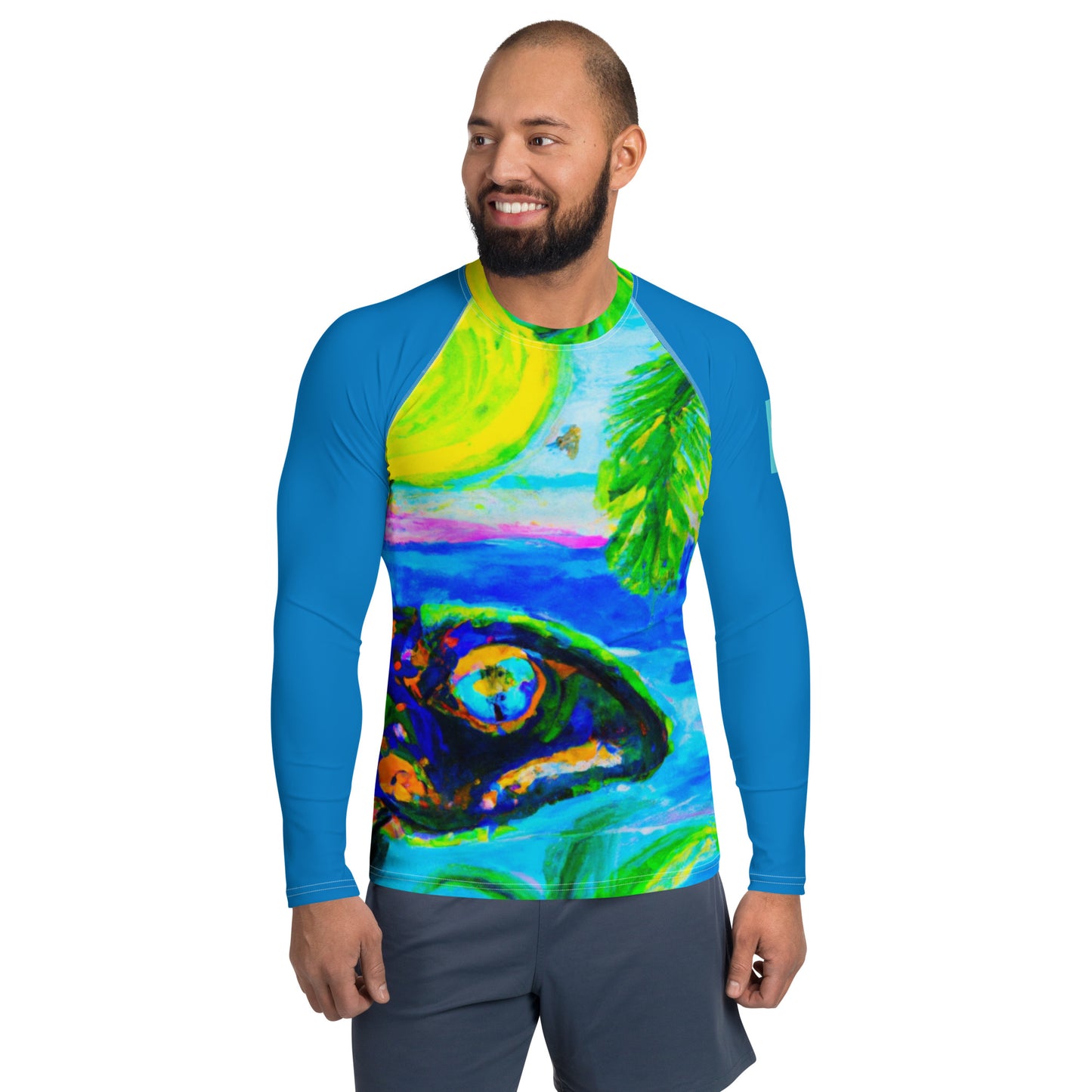 Men's Performance Gear Fish on Rash Guard