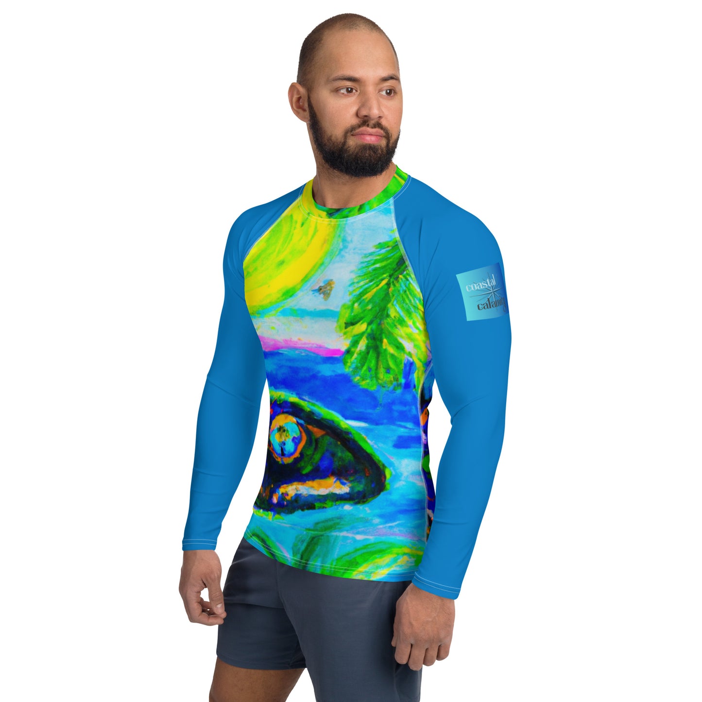 Men's Performance Gear Fish on Rash Guard