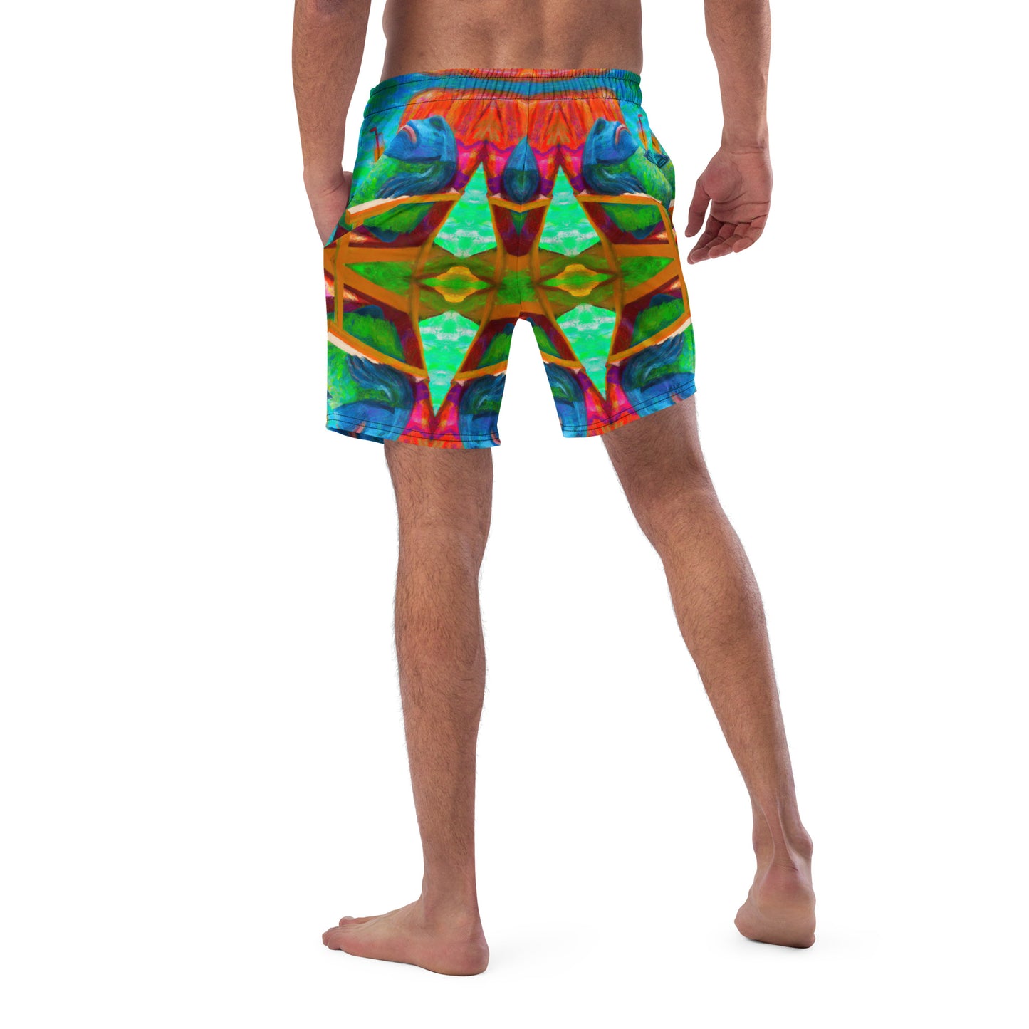 Men's Swim Shorts Chilling Frog Coastal Calamity