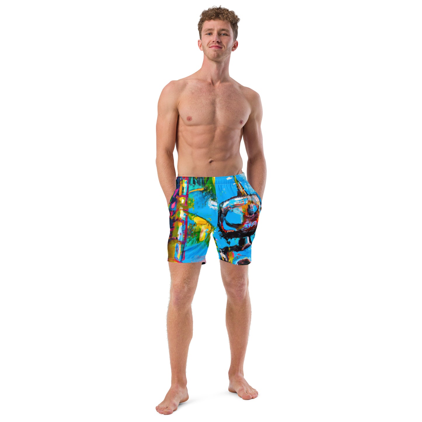 Men's Swim Shorts Calamity Robot