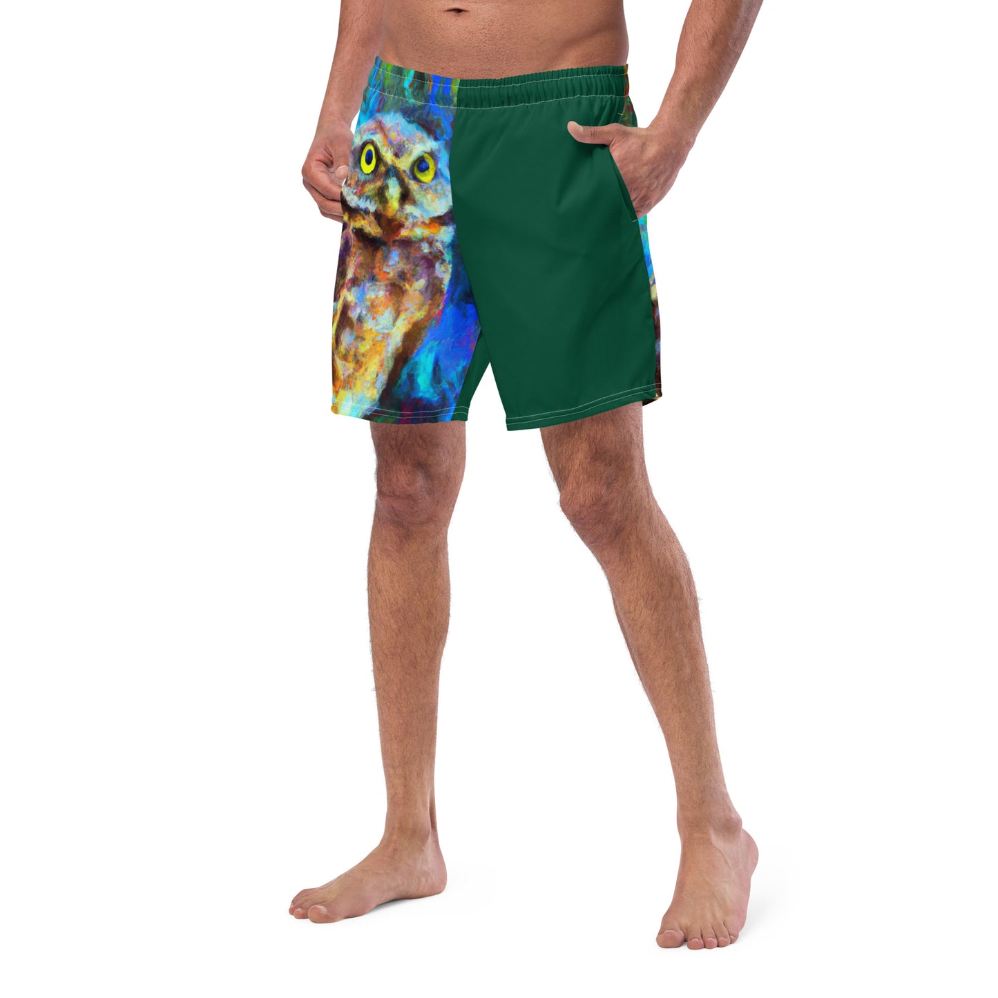 Men's Swim Shorts Burrowing Owl Protector