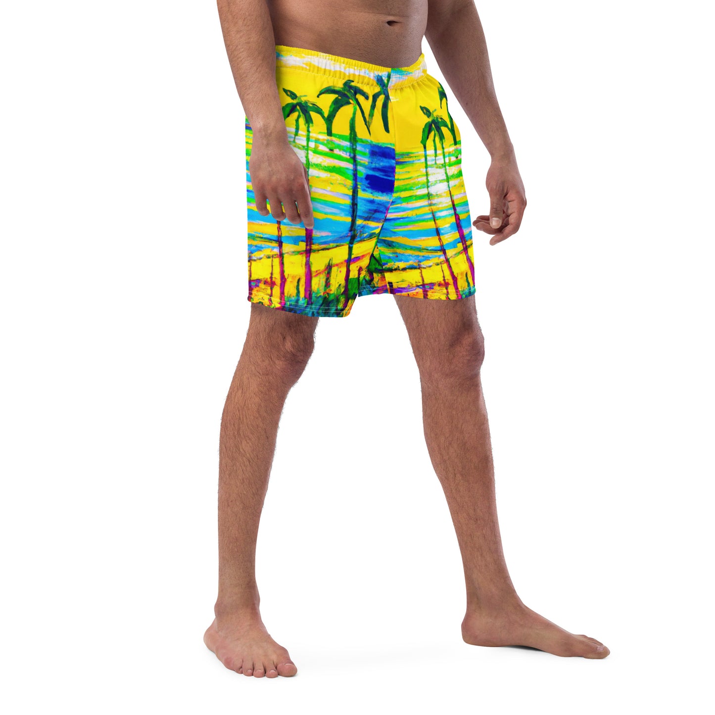 Men's Swim Shorts Psychedelic Beach Coastal Calamity