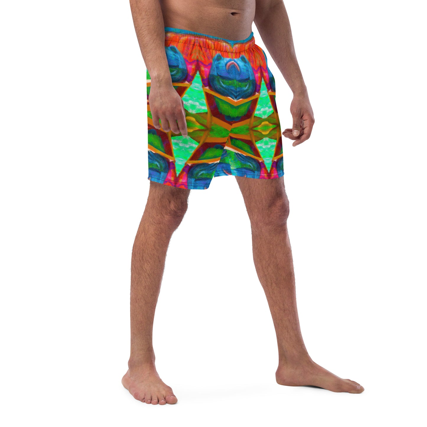 Men's Swim Shorts Chilling Frog Coastal Calamity