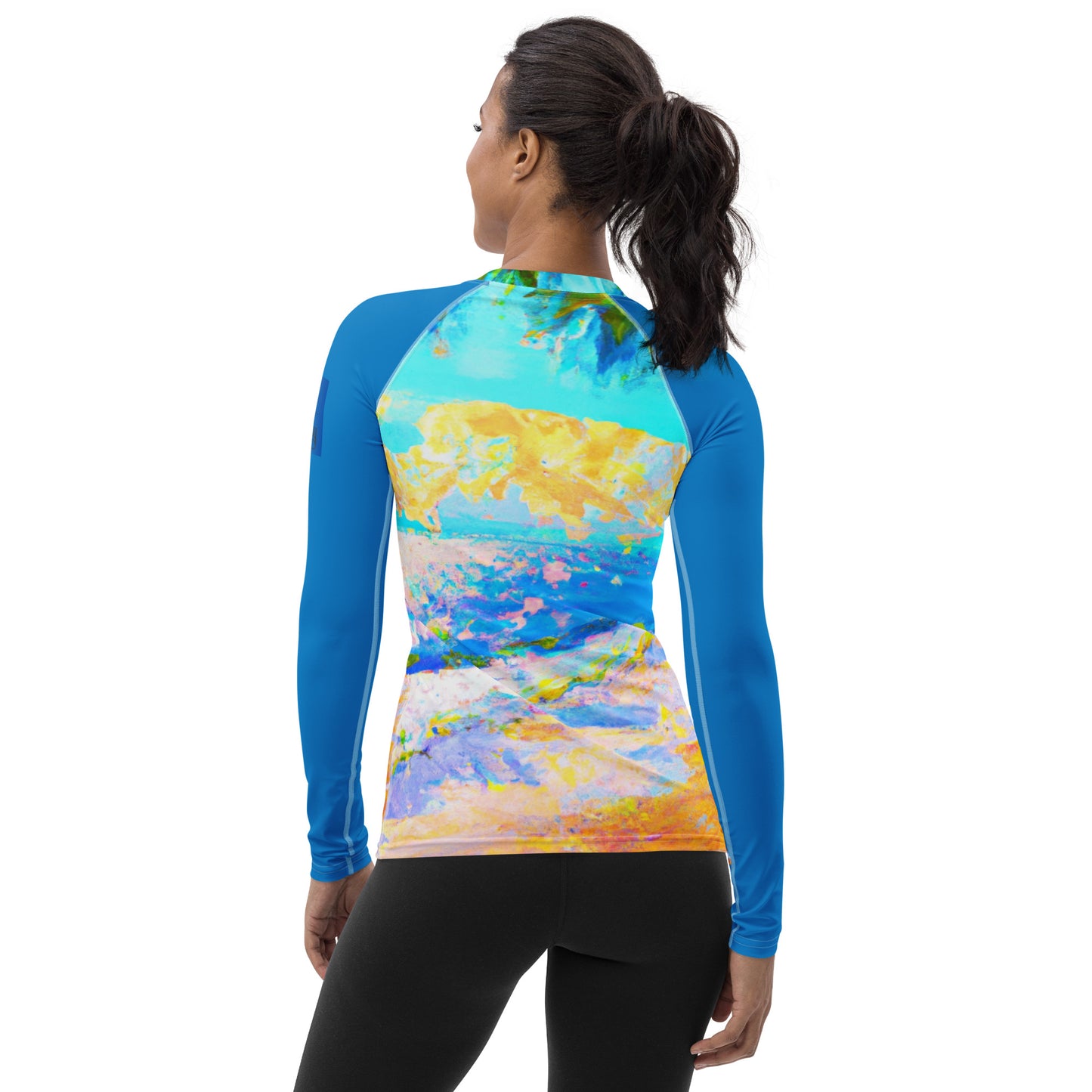 Women's Performance Gear Monet-ish Beach Rash Guard
