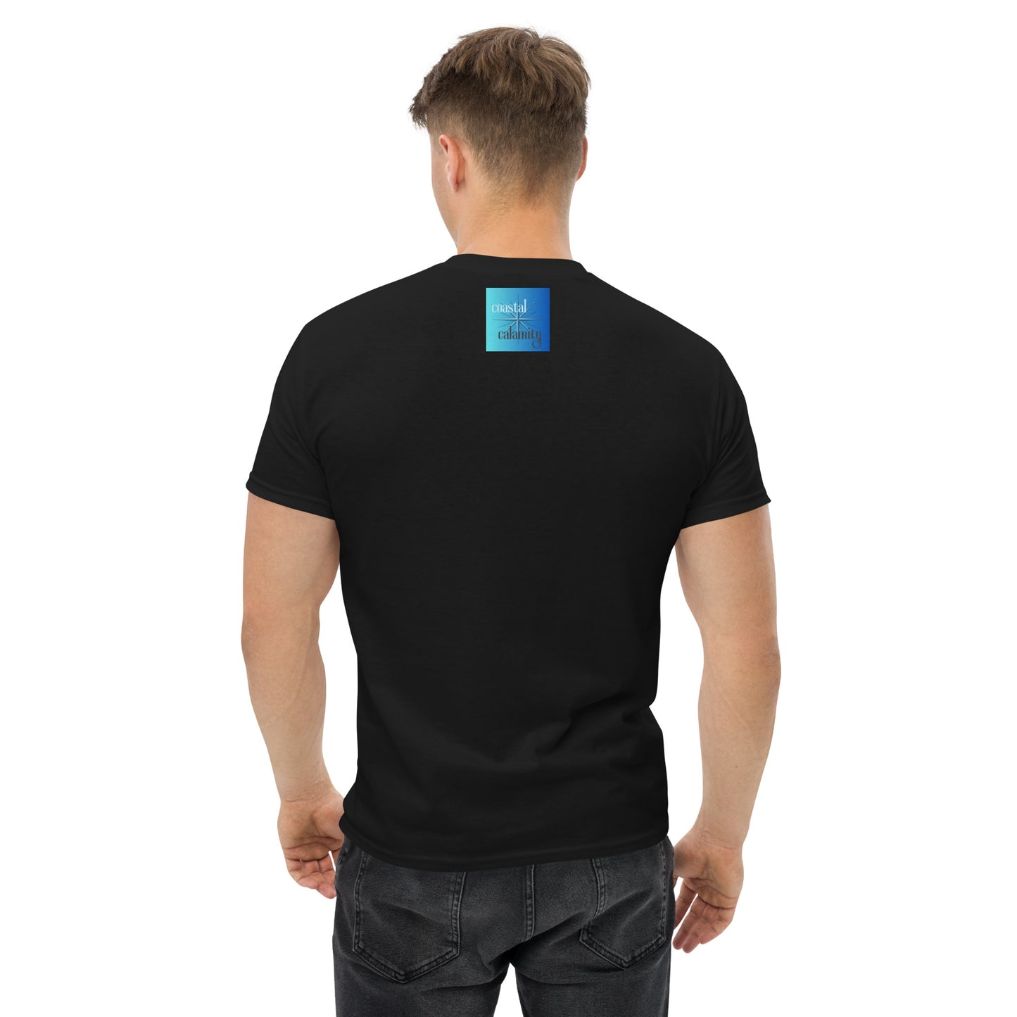 Men's T-shirt Coastal Calamity Robot