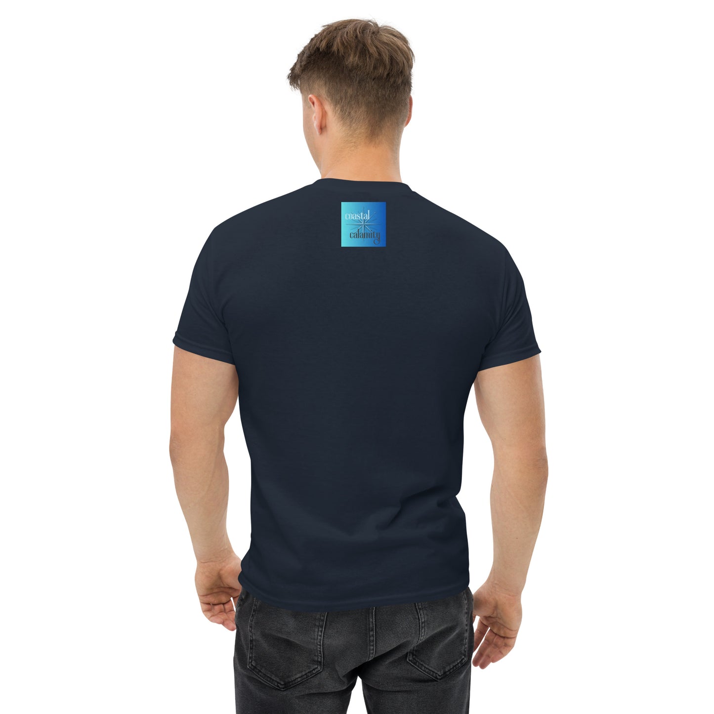 Men's T-shirt Coastal Calamity Robot