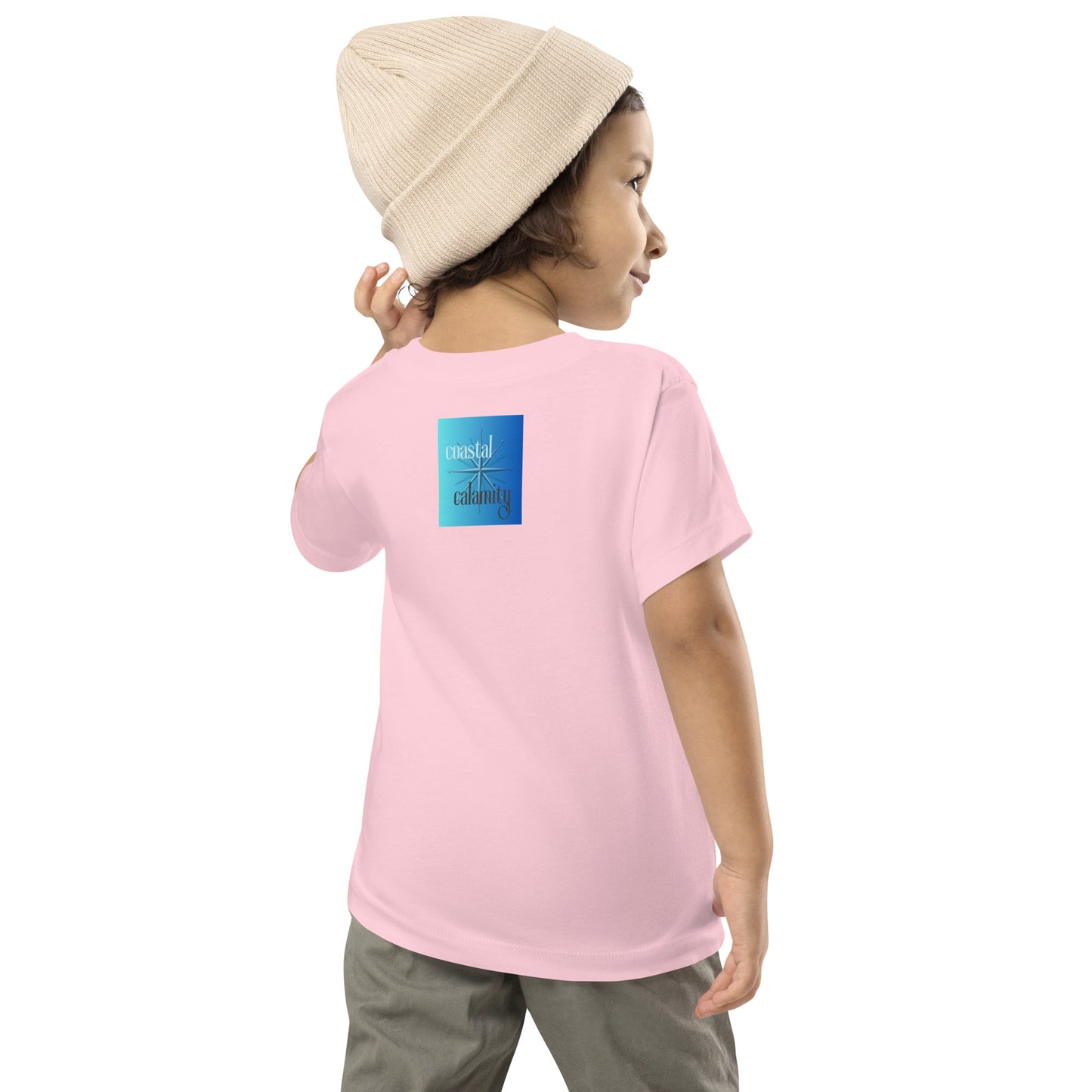 Little Kids Short Sleeve Tee Fishing Robot
