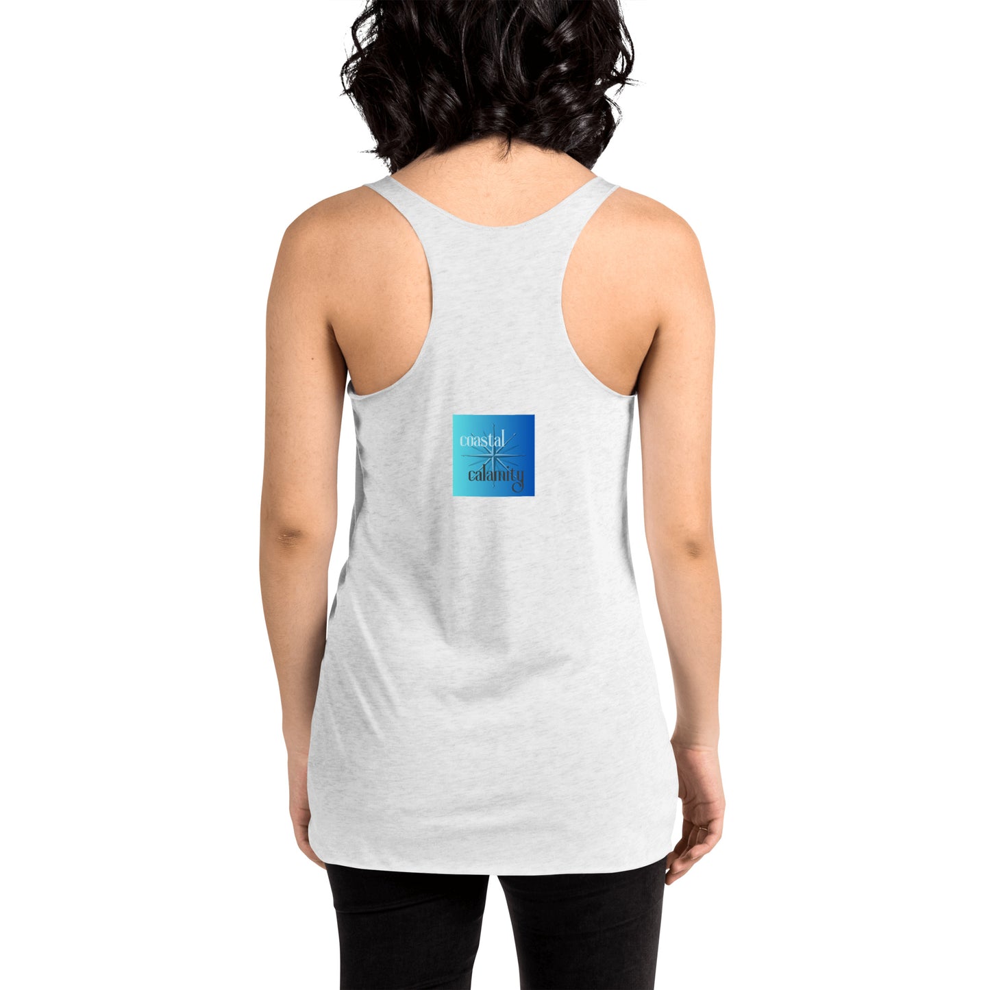 Women's Racerback Color Choice Tank Thirsty Fish Coastal Calamity
