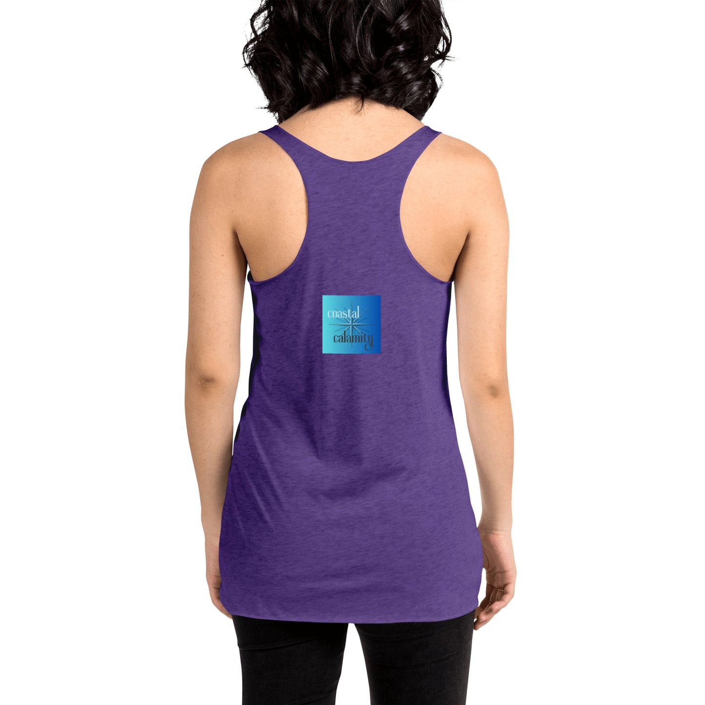 Women's Racerback Color Choice Tank Thirsty Fish Coastal Calamity