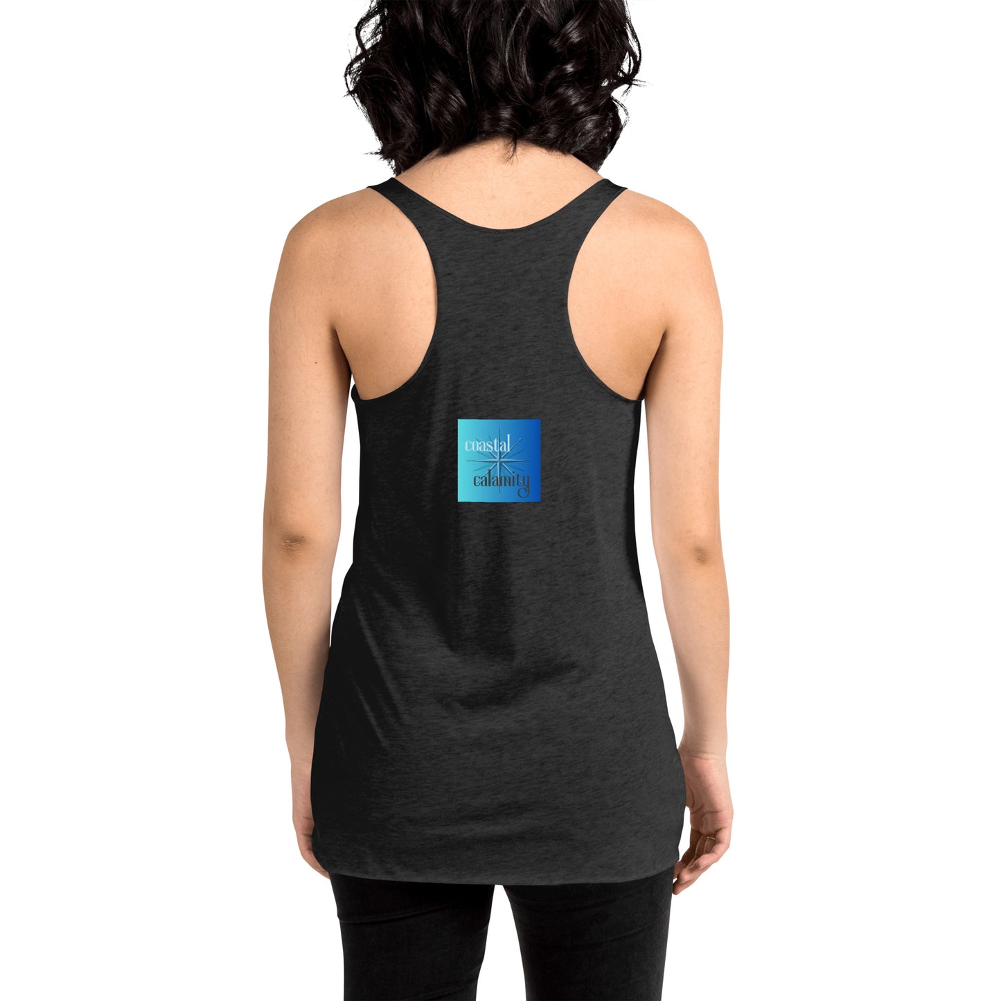 Women's Racerback Color Choice Tank Thirsty Fish Coastal Calamity