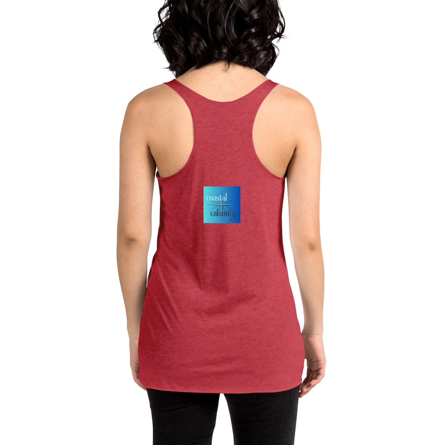 Women's Racerback Color Choice Tank Thirsty Fish Coastal Calamity
