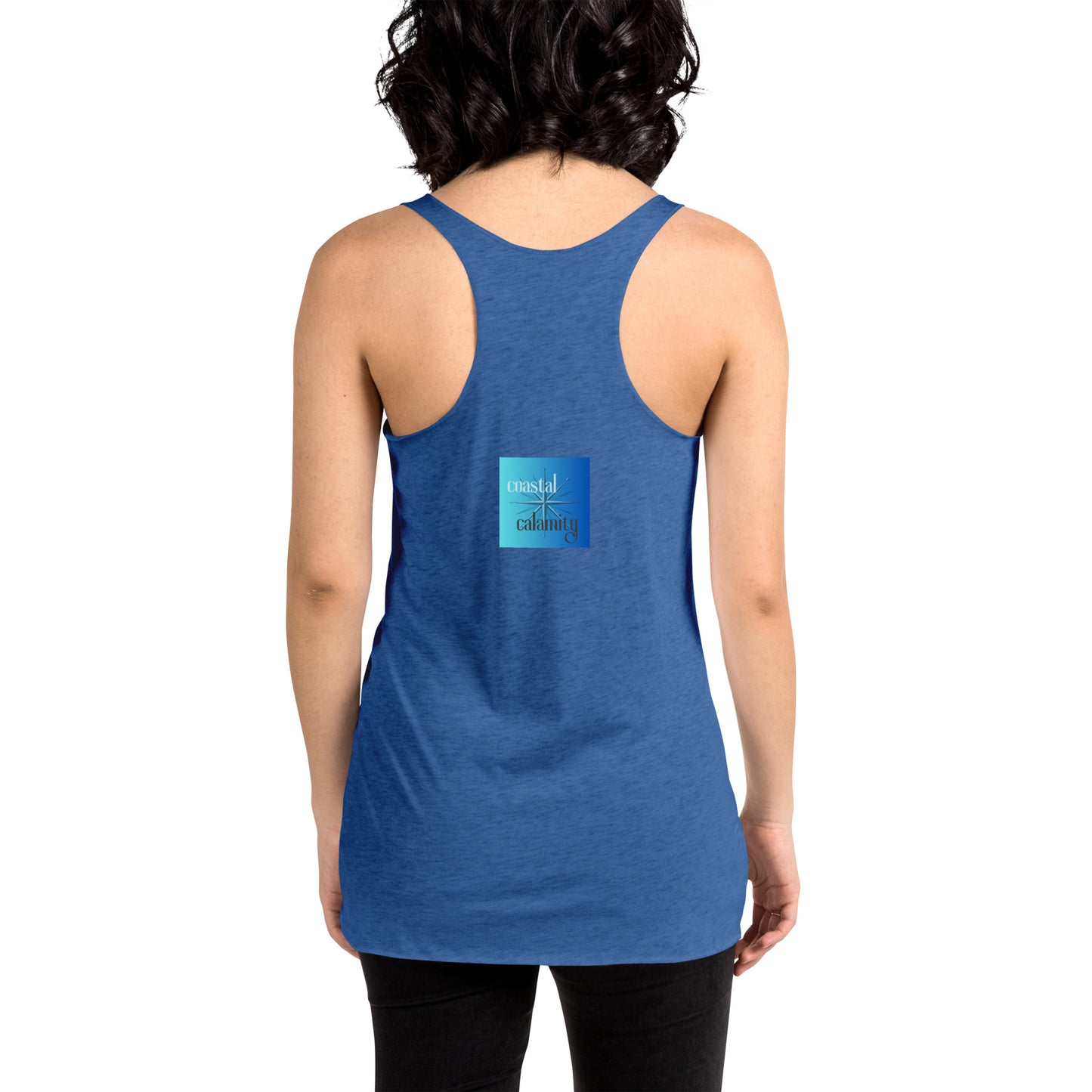 Women's Racerback Color Choice Tank Thirsty Fish Coastal Calamity