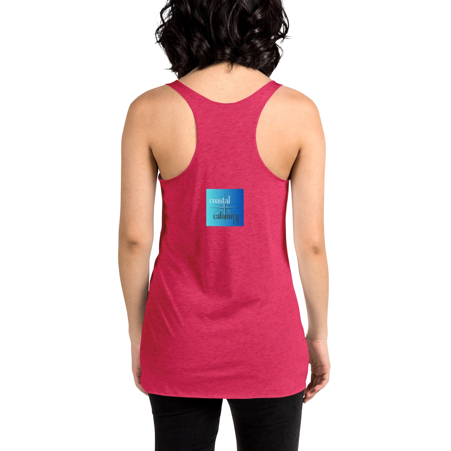 Women's Racerback Color Choice Tank Thirsty Fish Coastal Calamity