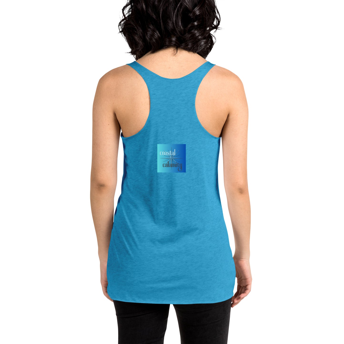 Women's Racerback Color Choice Tank Thirsty Fish Coastal Calamity
