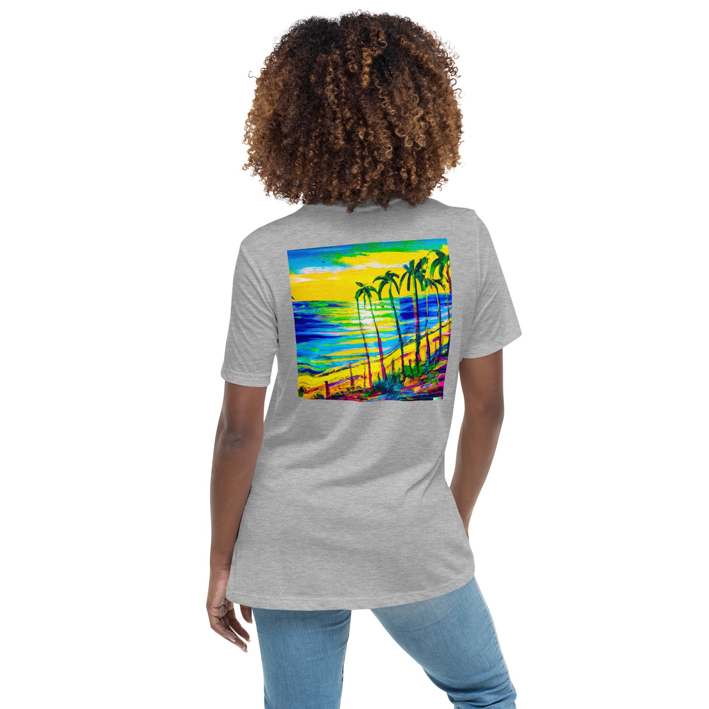 Some Beach Some Where Women's Relaxed Color Choice Tee