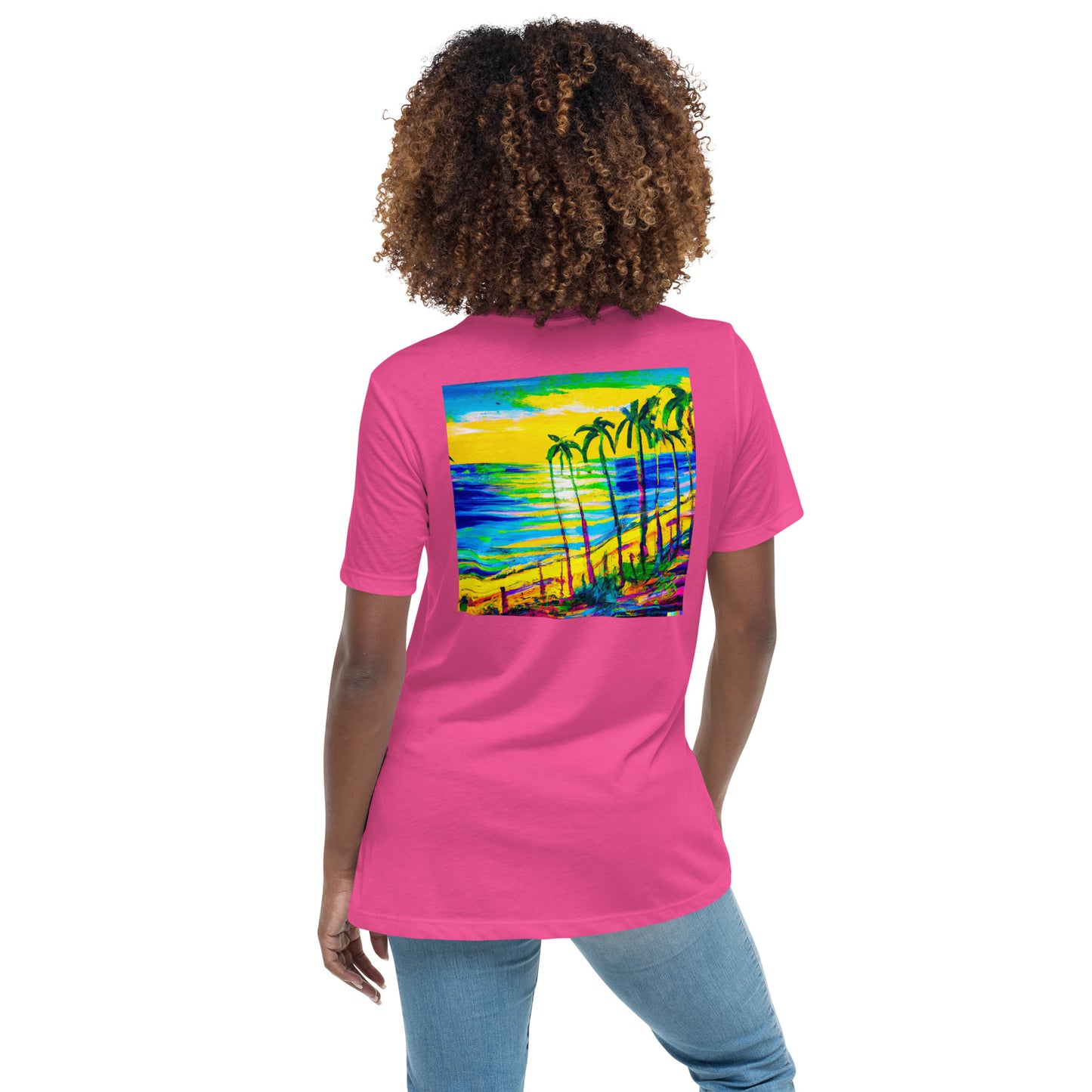 Some Beach Some Where Women's Relaxed Color Choice Tee