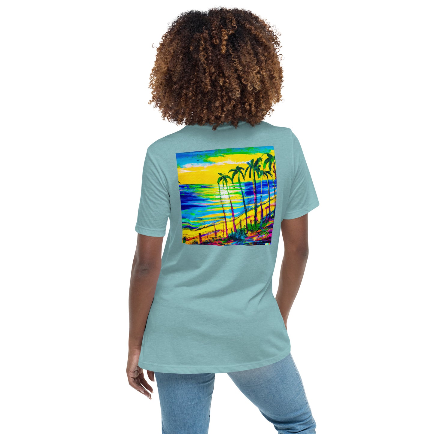 Some Beach Some Where Women's Relaxed Color Choice Tee