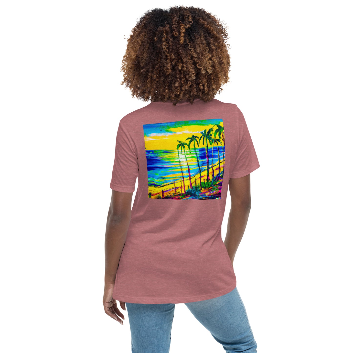 Some Beach Some Where Women's Relaxed Color Choice Tee