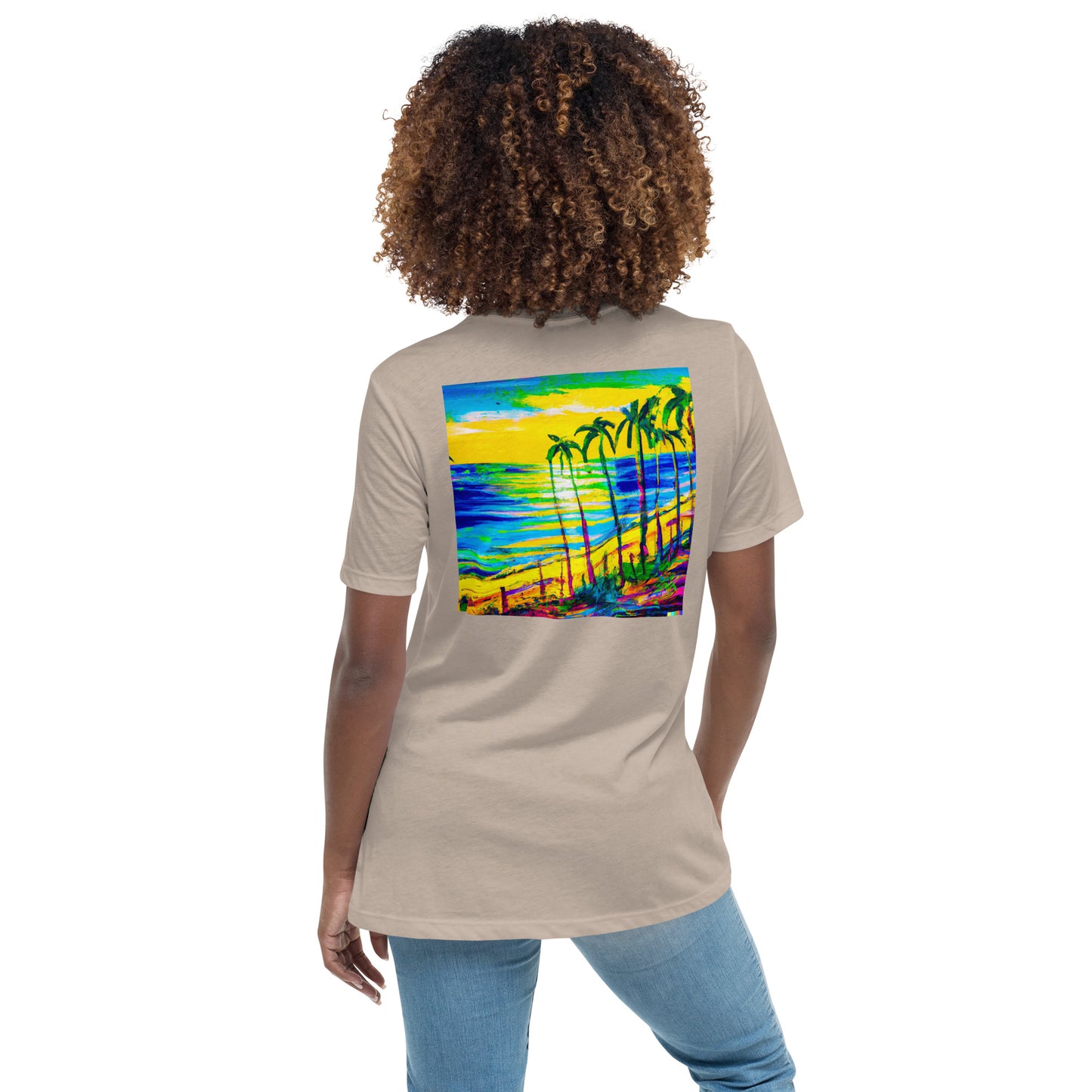 Some Beach Some Where Women's Relaxed Color Choice Tee