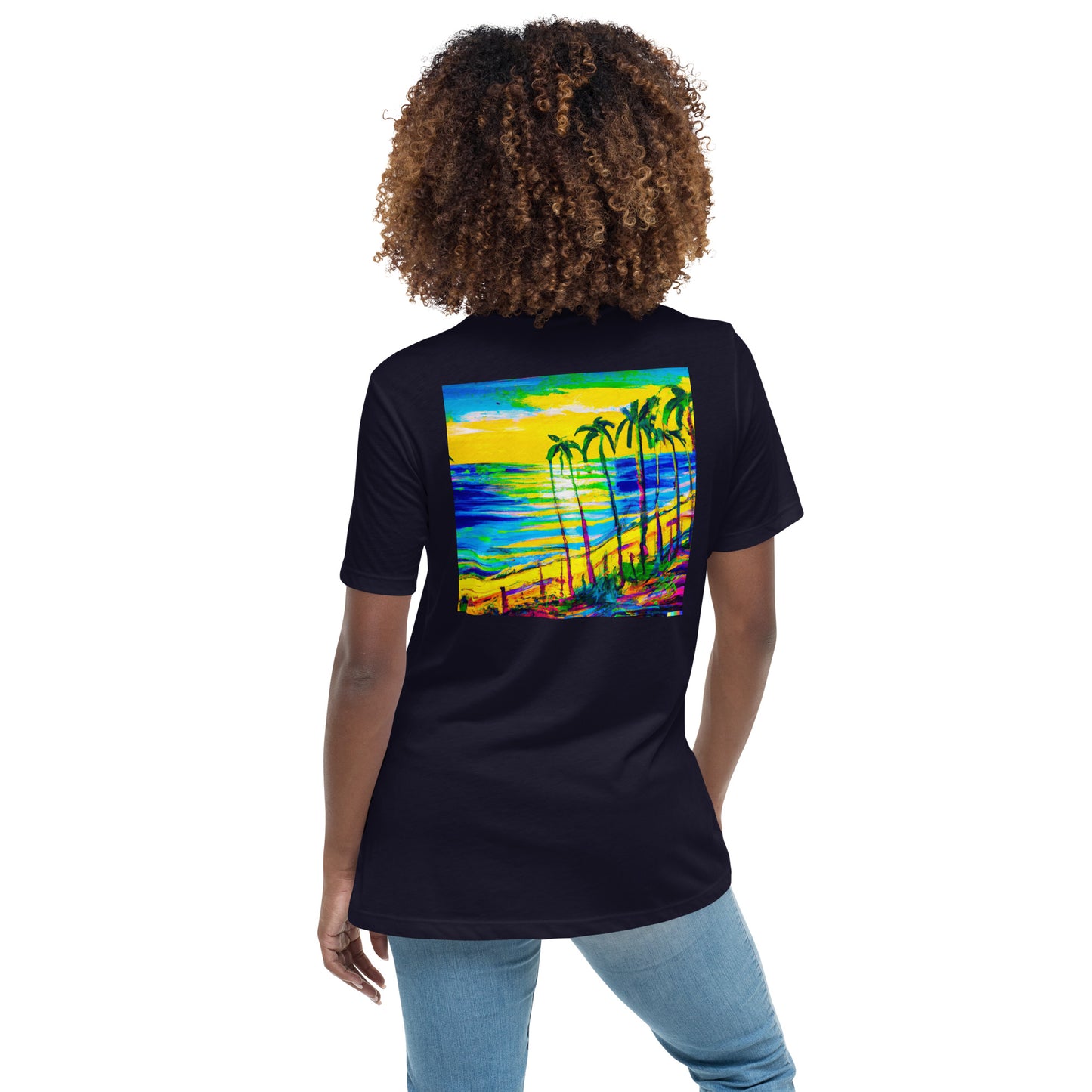 Some Beach Some Where Women's Relaxed Color Choice Tee