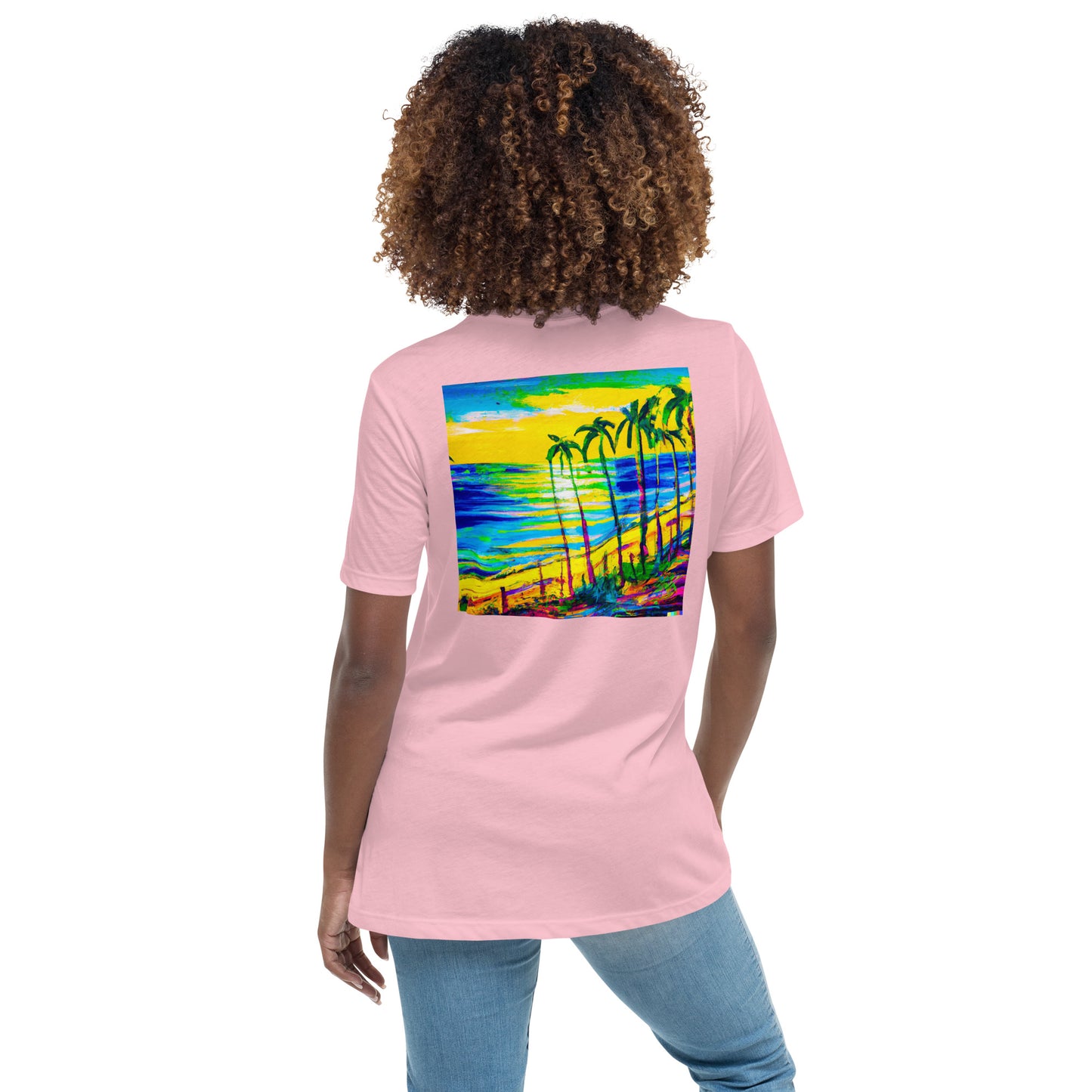 Some Beach Some Where Women's Relaxed Color Choice Tee