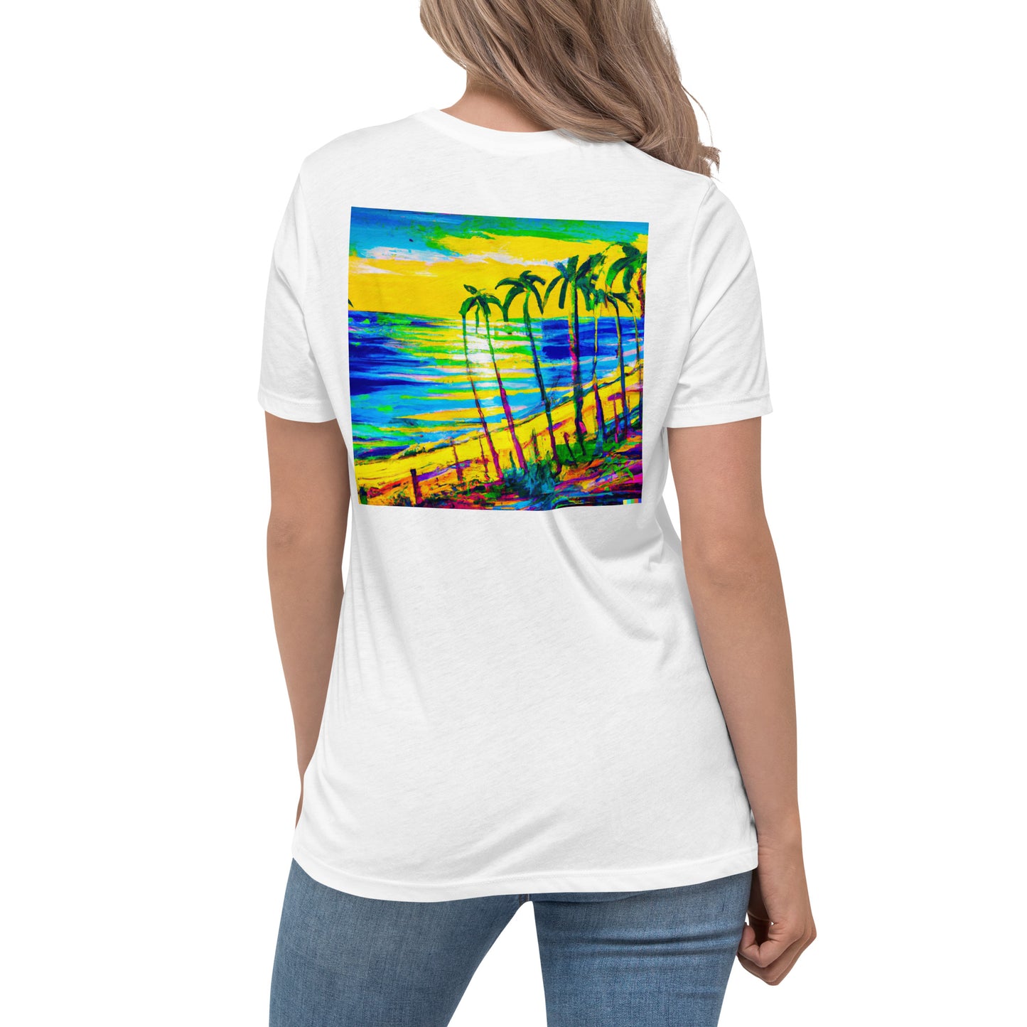 Some Beach Some Where Women's Relaxed Color Choice Tee