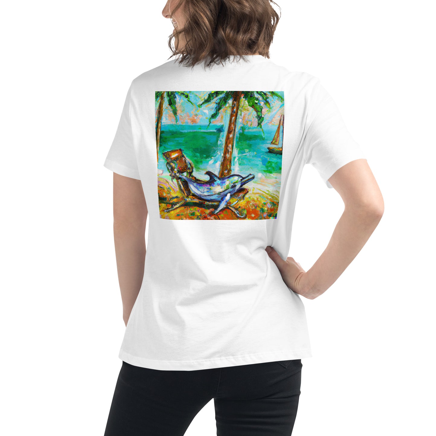 Fins Up! Women's Relaxed Color Choice Tee