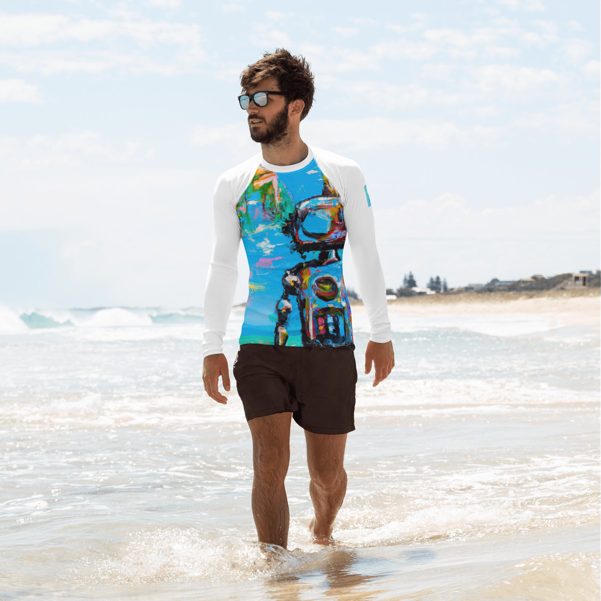 Men's Performance Gear Calamity Robot Rash Guard – Coastal Calamity