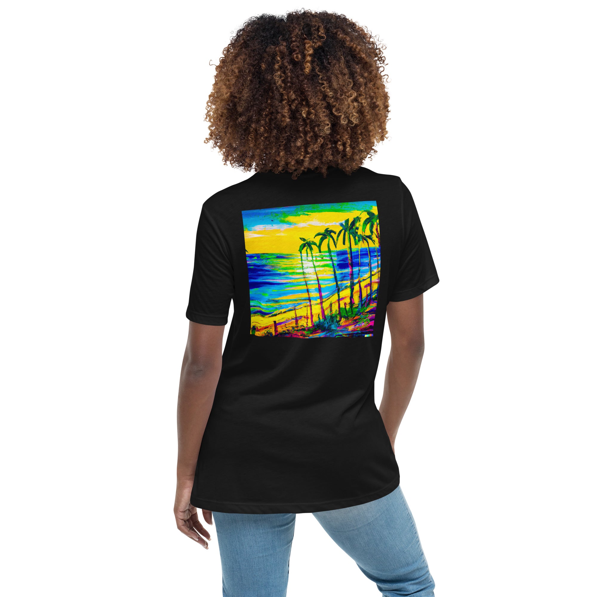 Some Beach Some Where Women's Relaxed Color Choice Tee