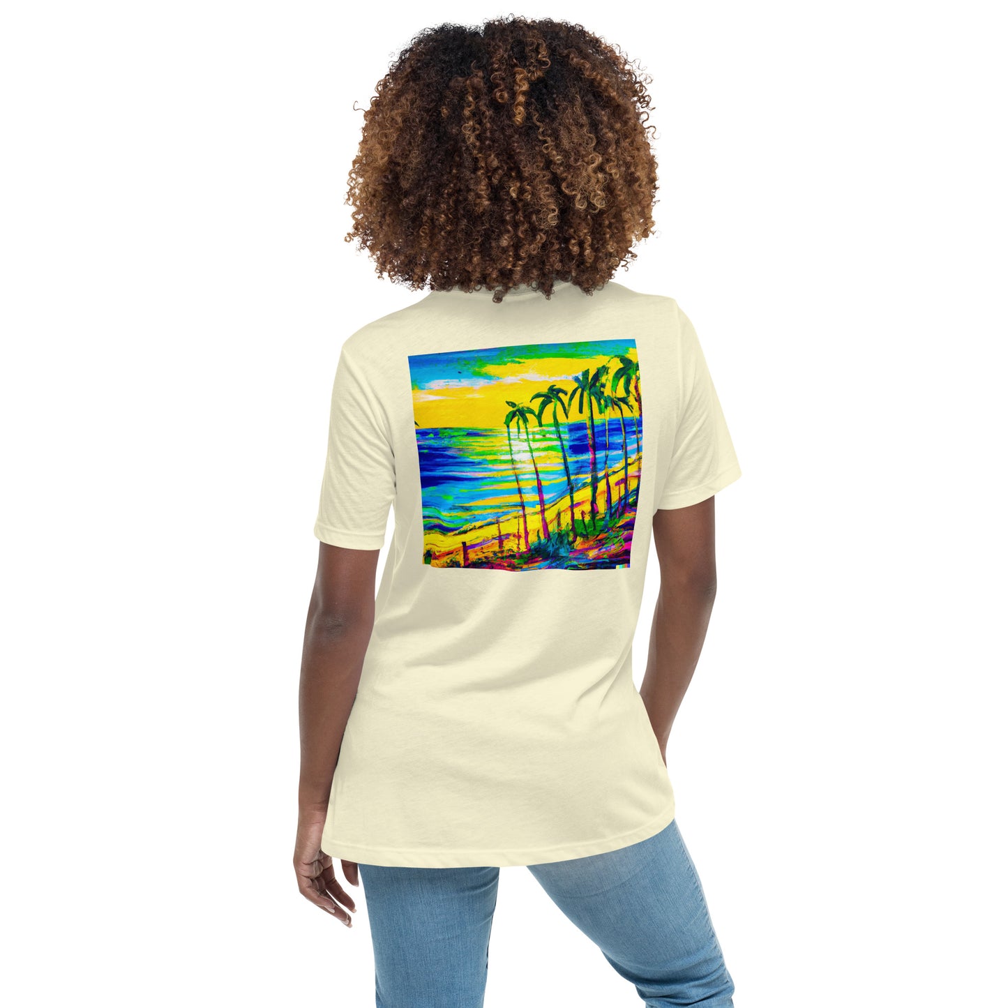 Some Beach Some Where Women's Relaxed Color Choice Tee