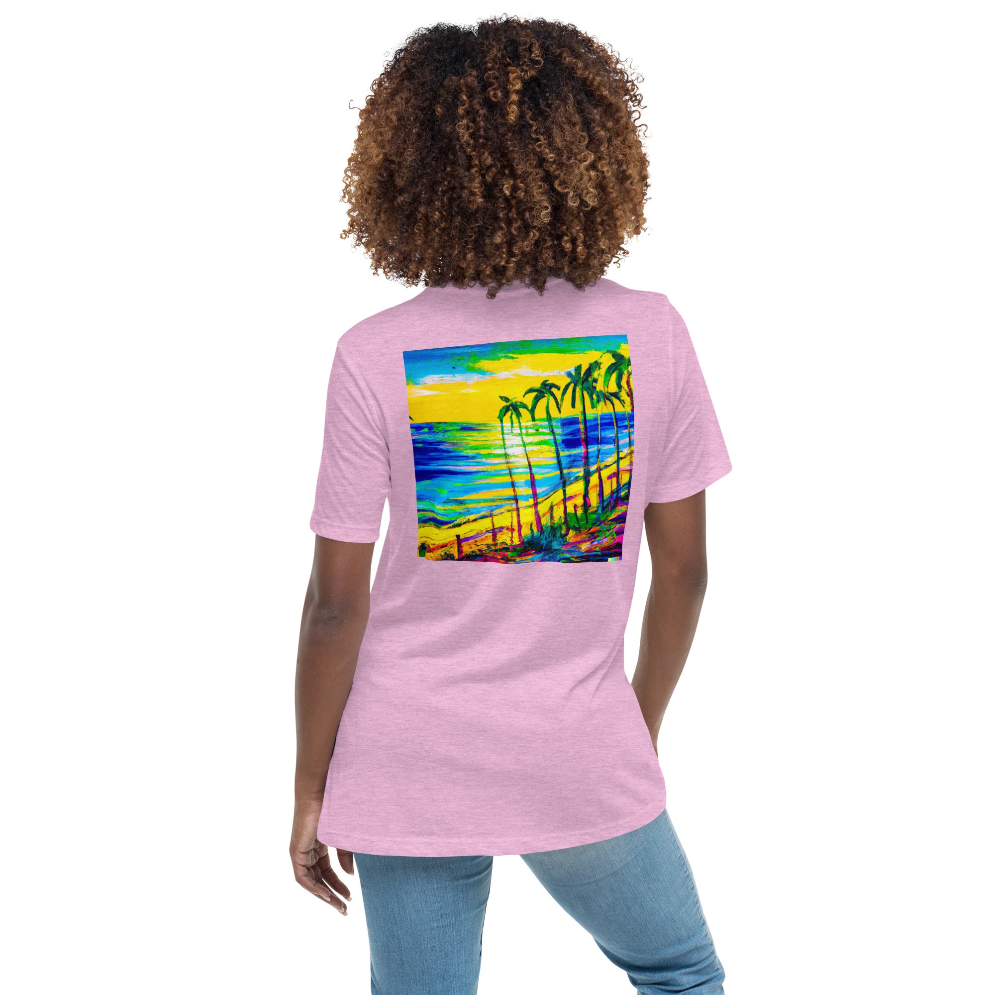 Some Beach Some Where Women's Relaxed Color Choice Tee